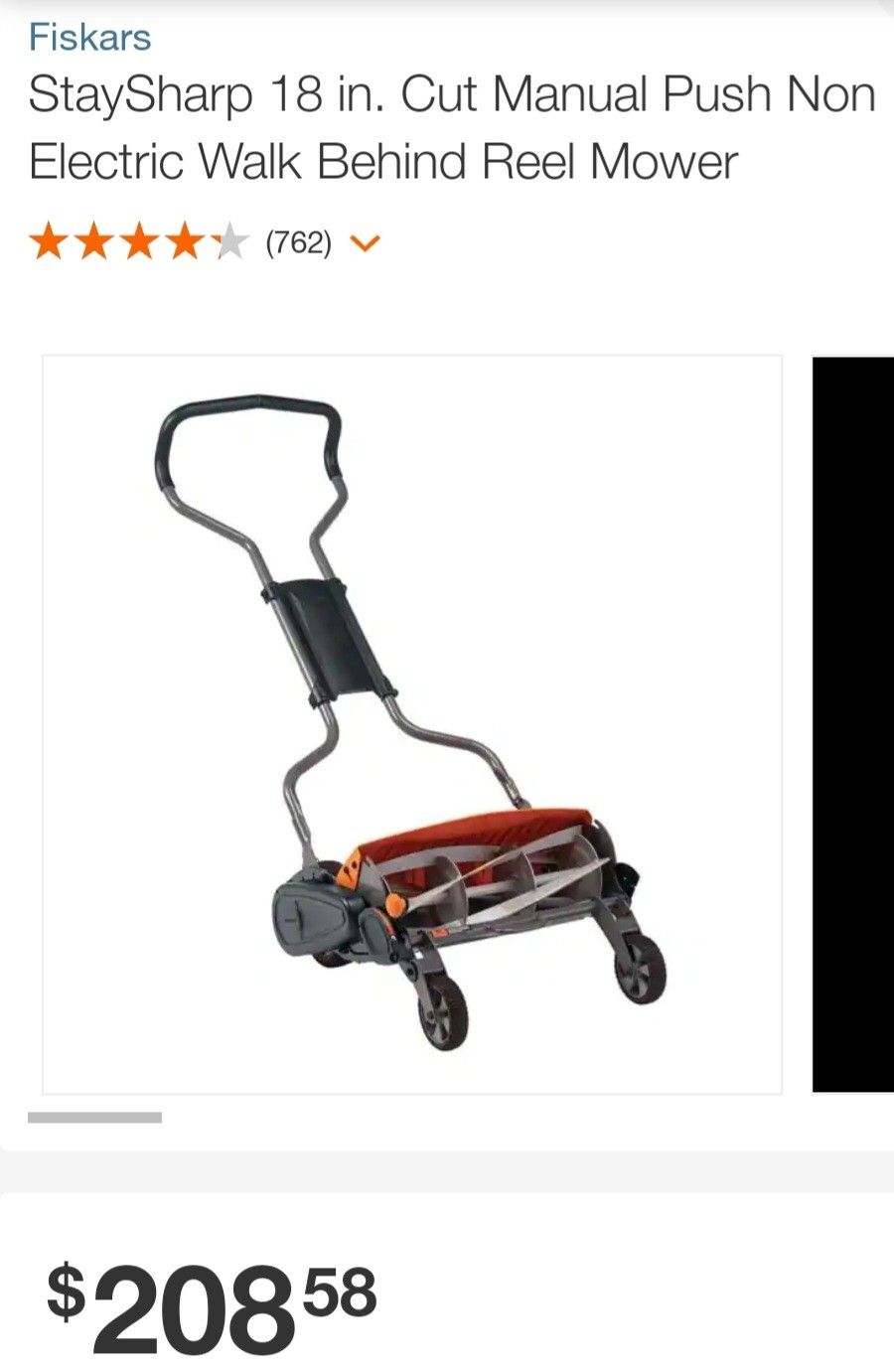 Fiskars StaySharp Max Reel Mower