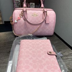 Coach Rowan Satchel Bag And Notepad 