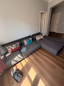 2 Sofas ( Sofa Bed and Sectional Sofa)