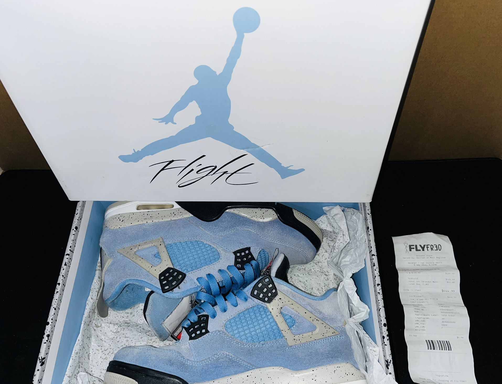 Jordan 4 University Blue’s