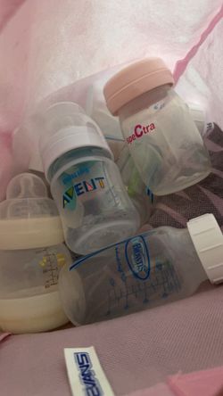Free Baby/Milk Storage Bottles