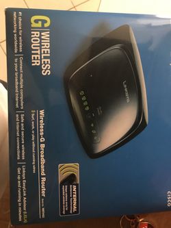 Wireless G broadband router