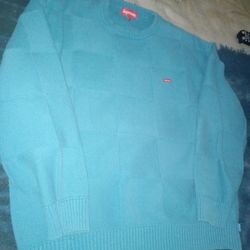 Supreme Tonal Checkerboard Sweater XL