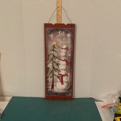 LIGHT UP LET IT SNOW SIGN