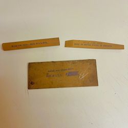 (3) Norton India Sharpening Stones Never Used