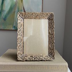 Small Vintage Ornate Brass Picture Frame ( 5"x7" ) firm on price 