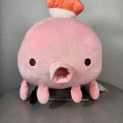 17" Mogu Round Pink Octopus With Sushi Plush