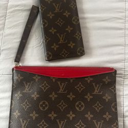 Authentic LV Wallet And Clutch 