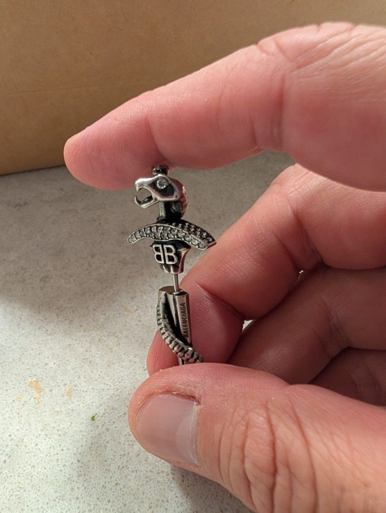 Balenciaga Goth Snake Earing