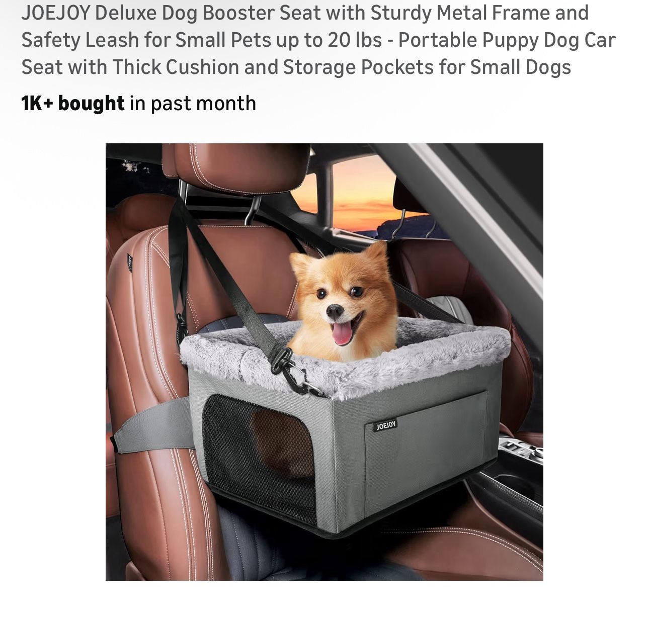 Pet Booster Seat!