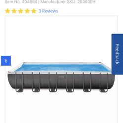 New In Box INTEK 12’x24’x 52 Inches Deep Pool