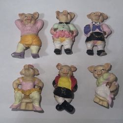 Pig home fun statue decor gift Collectibles Set