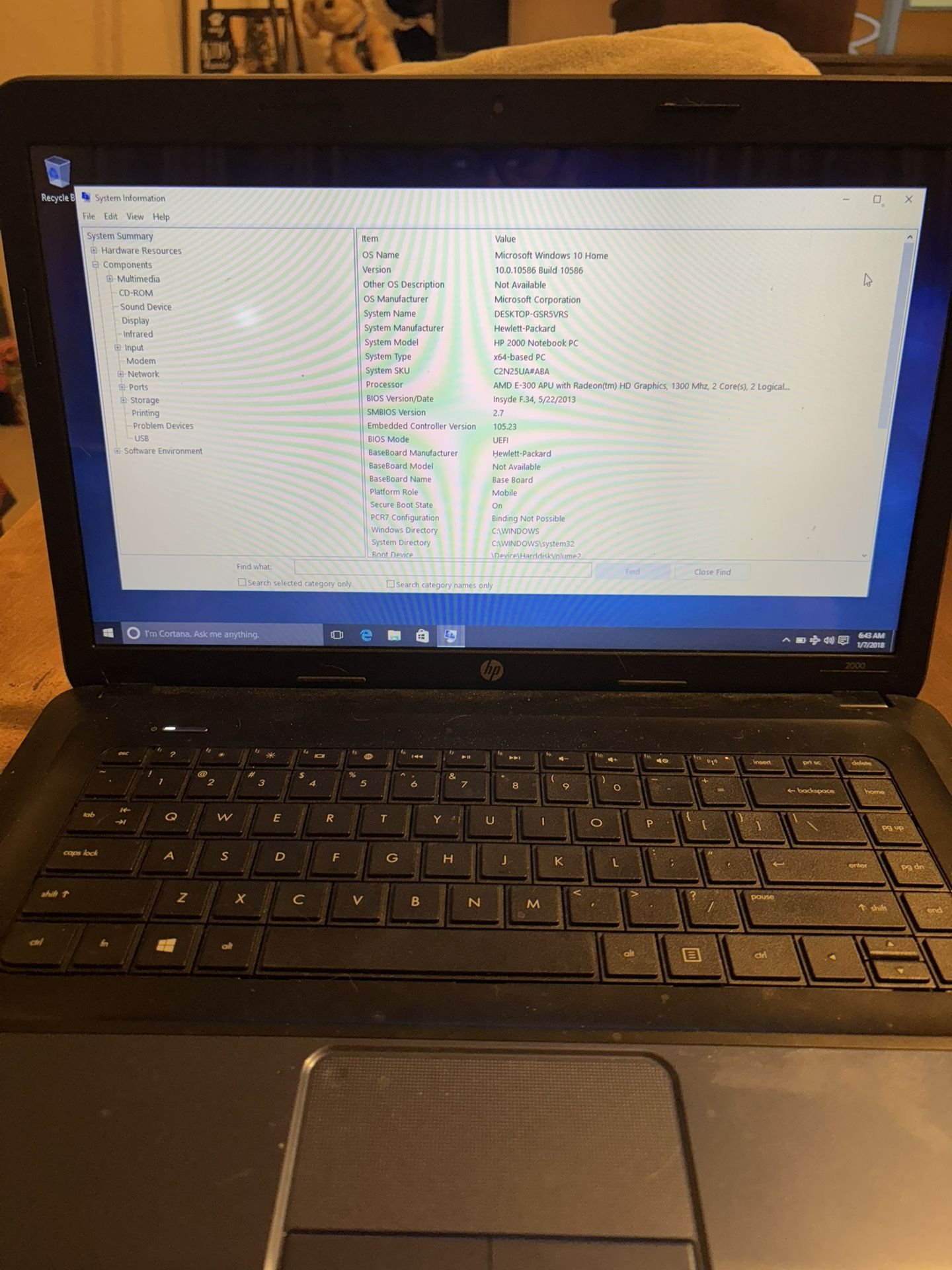 HP 2000 Notebook