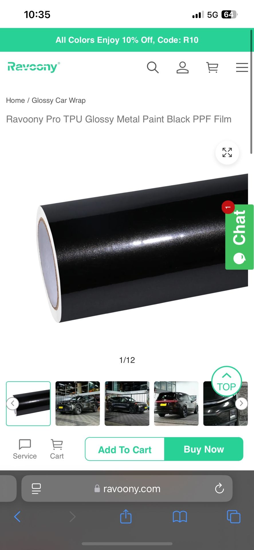 Black Vinyl Car Wrap