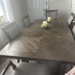 Gray Dining Set 