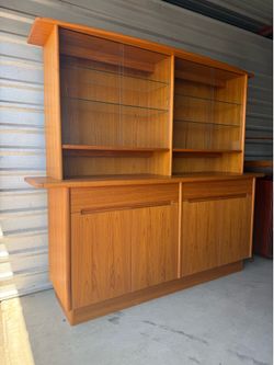 Danish Teak Buffet with Hutch. Excellent Condition!
