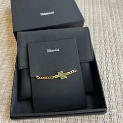 【Miansai】☆ブレスレット☆ Cactus Onyx Chain Bracelet Cactus Onyx Chain Bracelet, Sterling Silver | Men's