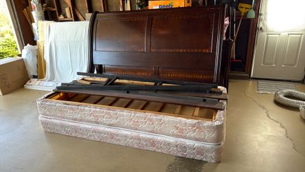 King bed frame with box spring