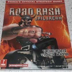 ROAD RASH Strategy Guide PS1 Jailbreak Video Game OOP Official Prima PlayStation