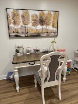 Office table and chair