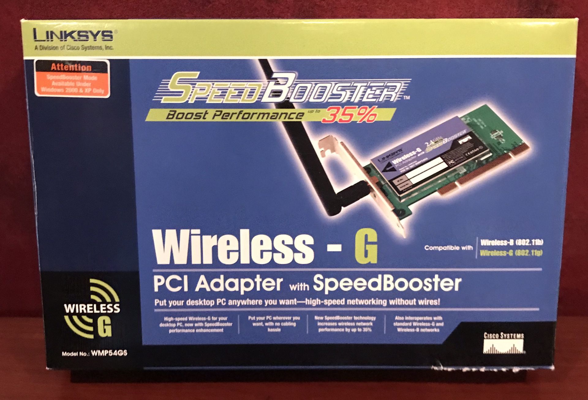 Linksys Wireless G Adapter for PCI Slot