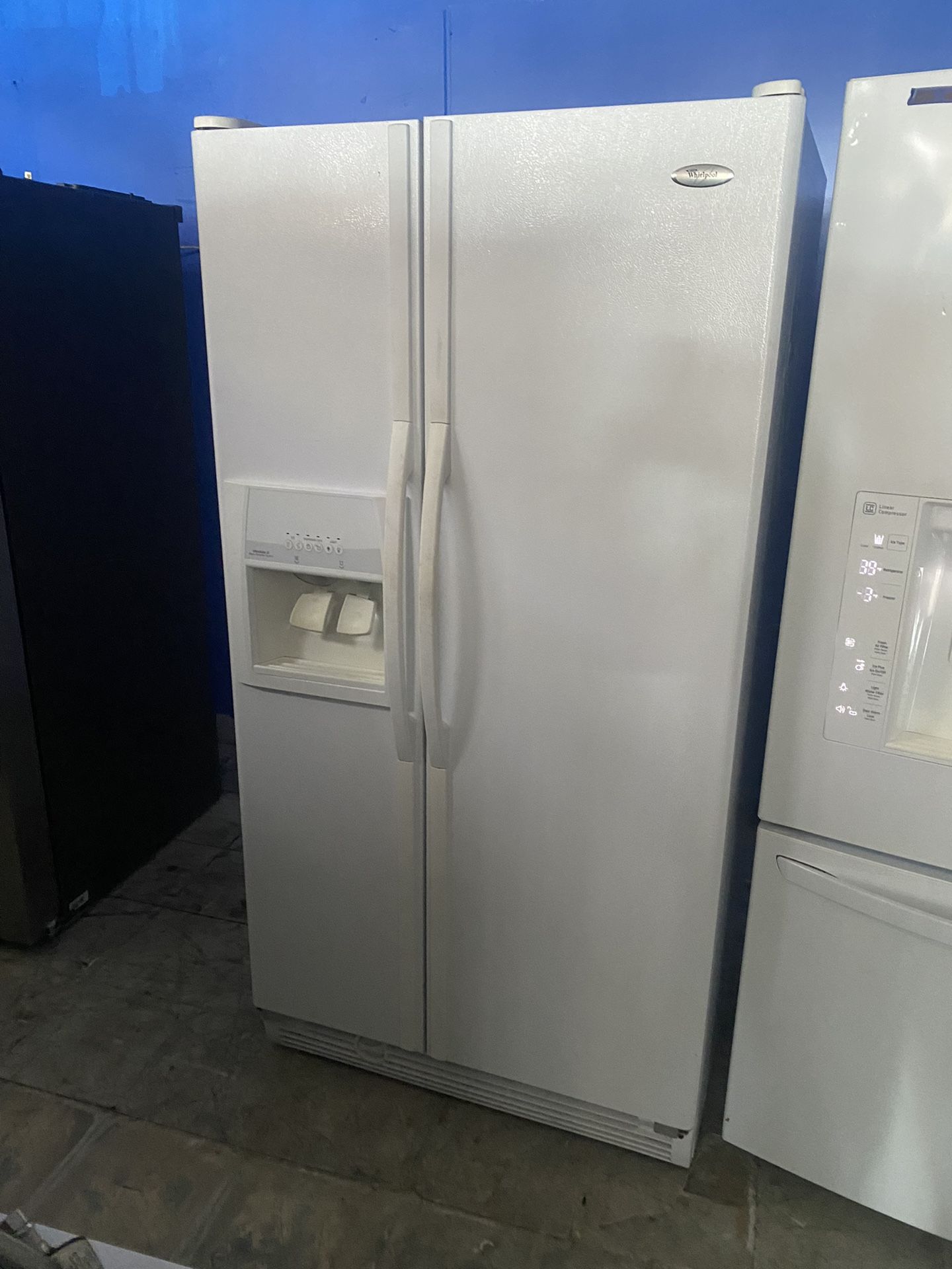 Whirlpool White Side By Side Refrigerator