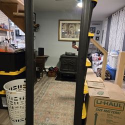 Black framed mirror 
70x27 inches 
