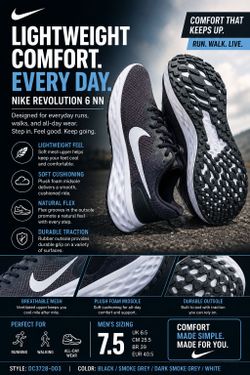 New Nike 7.5 Revolution 6 NN