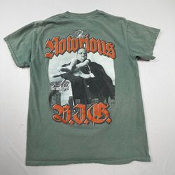 The Notorious B.I.G. Vintage Graphic T-Shirt Medium Green