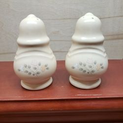 Pfaltzgraff Remembrance Stoneware Salt Pepper Shakers 