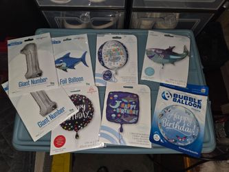 Lot of foil balloons