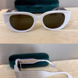 Gucci White Sunglasses 