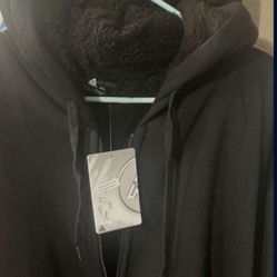 NEW Tags Still On Men’s XXL Black Warm Outerwear Zip Up Coat Half Price 