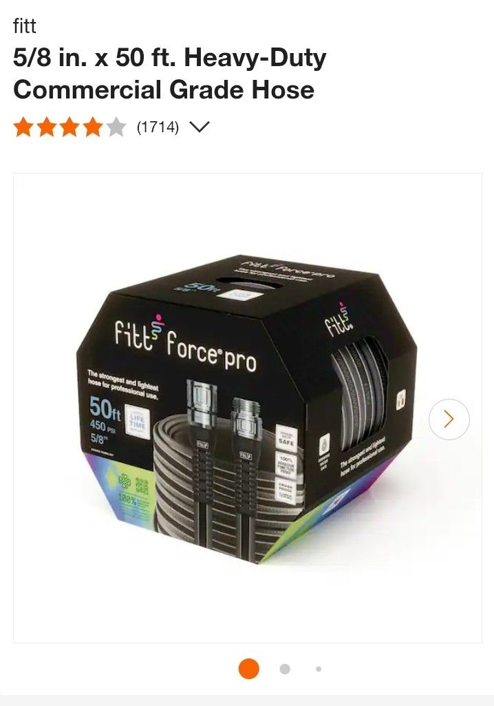 fitt 5/8 in. x 50 ft. Heavy-Duty Commercial Grade Hose