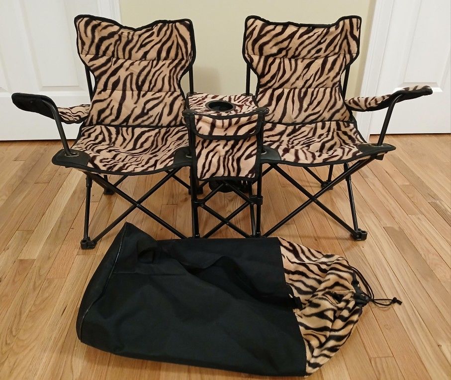 Kid's Double Seat Folding Chair