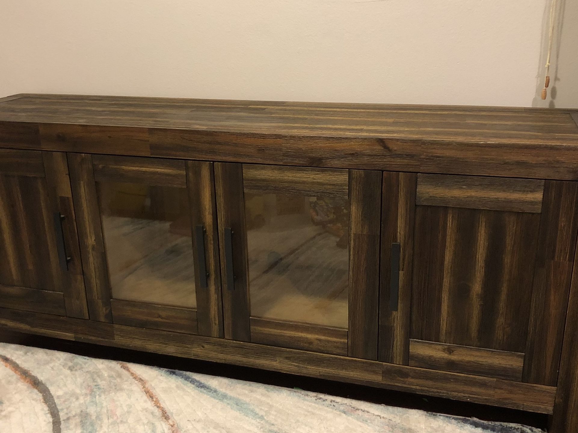 Large Wood Media Console 