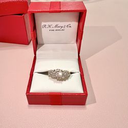 14K Yellow Gold & Diamond Engagement Ring 