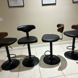 Stools - Walnut and Leather