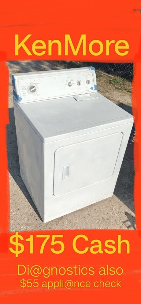 $185 KenMore Dryer / Stackable, Stove Washer