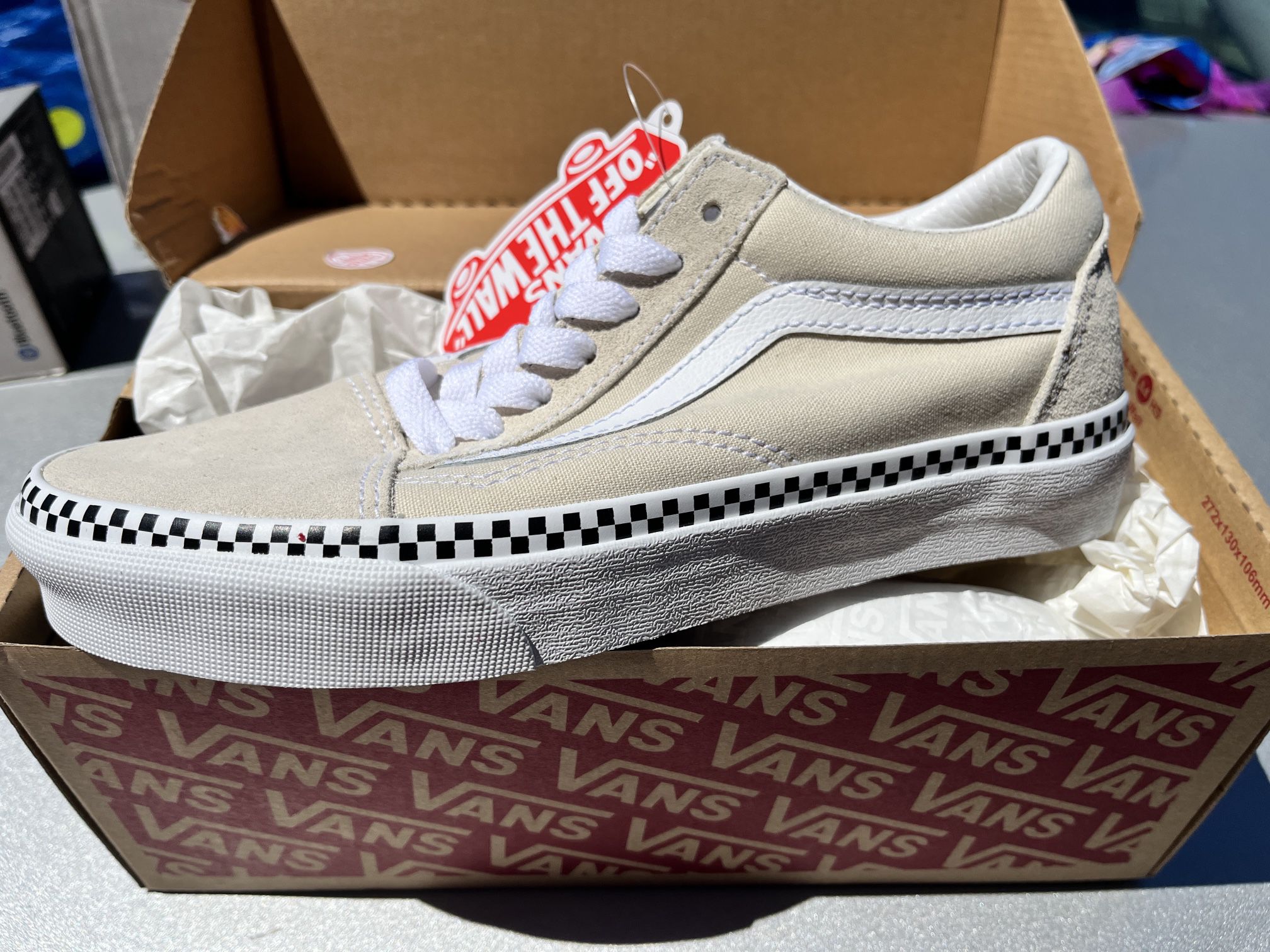 Vans Shoes Off White Checkered