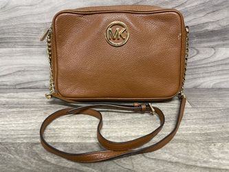 Michael Kors Fulton Large Crossbody Luggage Brown Leather (A1D028498)