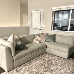 Sectional Beige/Gray Sofa 