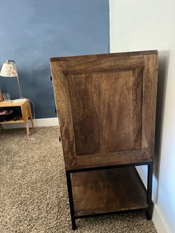 Wood and Metal 3 Drawer Dresser