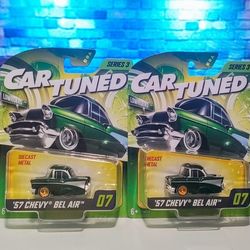Car Tuned 57 Chevy Bel Air Series 3 - 2025 Green Gold $20 Each