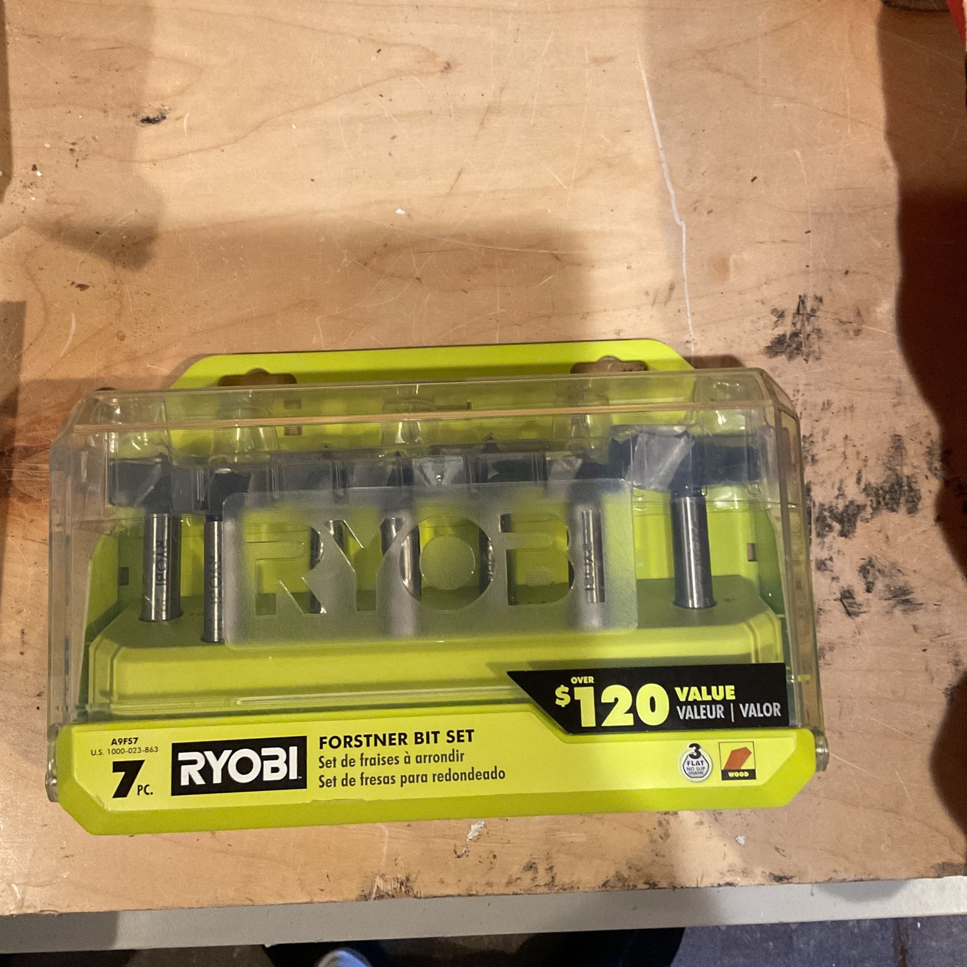 Ryobi Steel Forstner Drill Bit Set