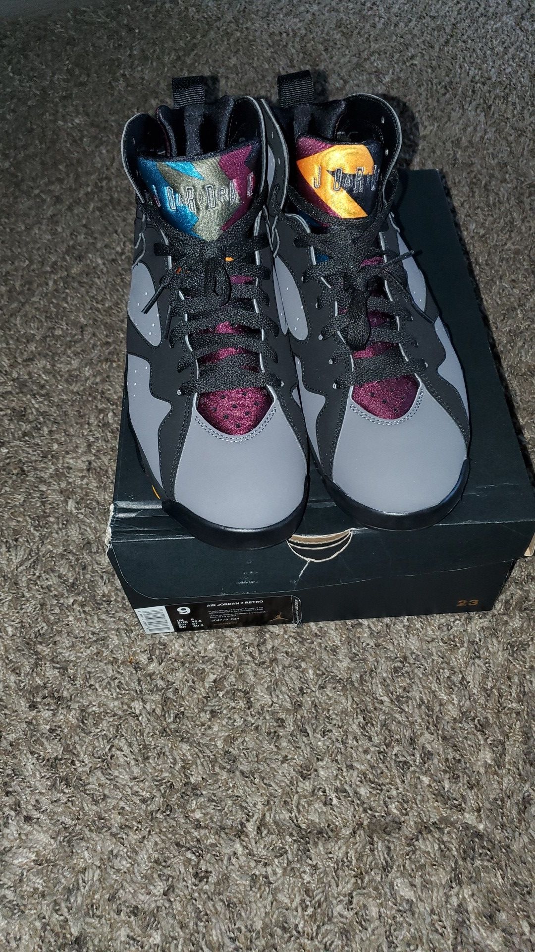 Jordan 7s Retro Bordeaux! New!