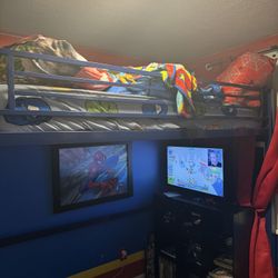 Navy Blue Loft Bed