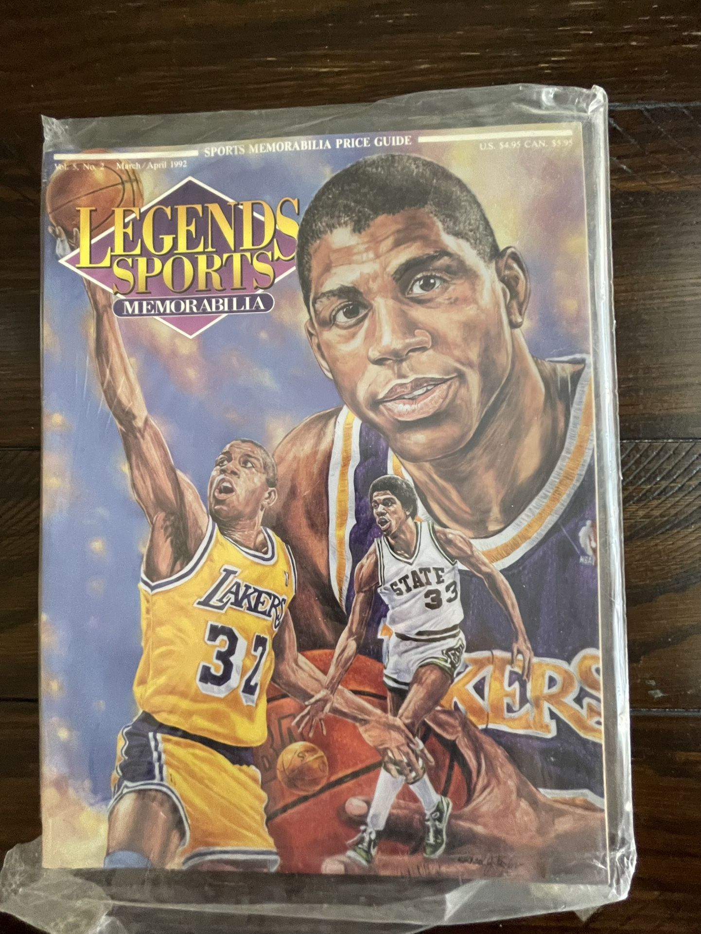 Legends Sports Memorabilia Magazine (March/April, 1992) Magic Johnson