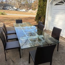 Adjustable Glass Table