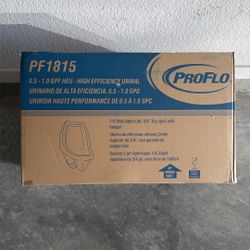 ProFlo High Efficiency Urinal PF1815 0.5 - 1.0 GPF HEU NEW IN BOX